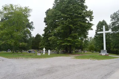 Barren Fork Cemetery from parking area