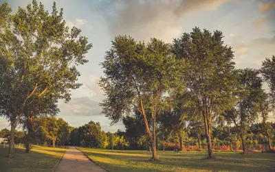 Big Lake Loop Trail - Big Woods Lake Park Campground, Cedar Falls, Iowa (41289663645)