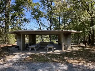 A photo of facility PRAIRIE CREEK. Picnic shelter.