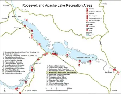 Roosevelt and Apache Lake Recreation Areas