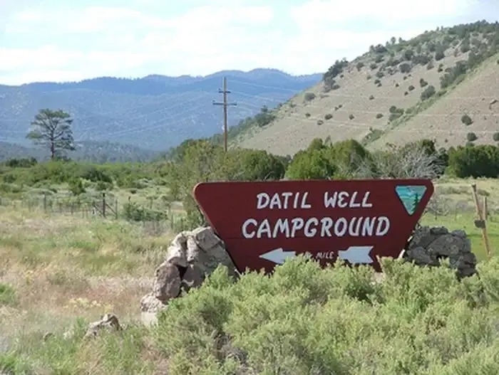 Datil Well Campground Sign