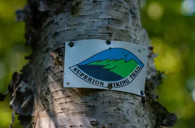 Superior Hiking Trail Signage - George Crosby State Park, Minnesota (43012714430)