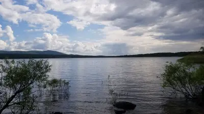 Rivière sur l'une des pistes au parc national de la Yamaska