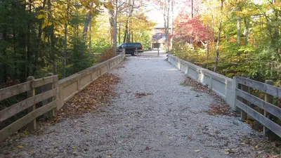 Concrete footbridge over Turkey Run