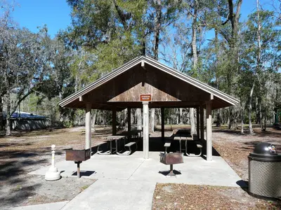 Sturgeon Pavilion at Manatee Springs State Park