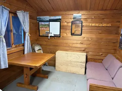 Coldfoot Cabin living area
