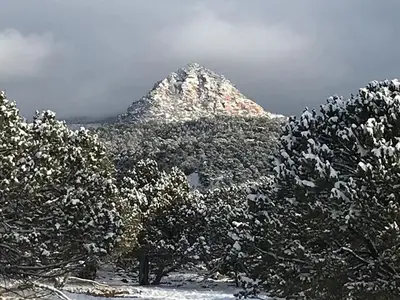 Pyramid Ridge in the winter
