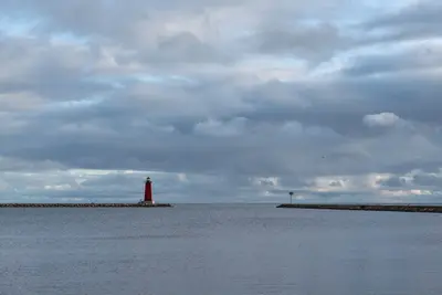 Manistique East Breakwater Light - Manistique, Michigan, USA - October 10, 2023 02