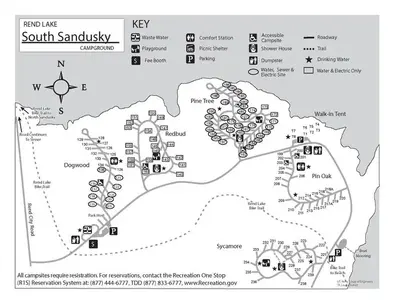 Campground Map, South Sandusky