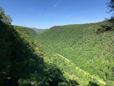 2022-06-14 16 38 05 View northeast up Pine Creek Gorge from an overlook within Colton Point State Park in Shippen Township, Tioga County, Pennsylvania