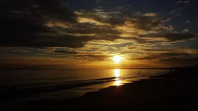 Mexico Beach FL Sky ^ White Sand Beach 2011 Orange Sky Sunset Sunshine - panoramio
