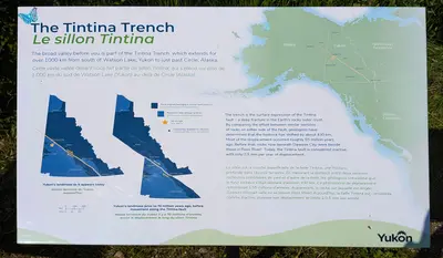 Tintina trench - Information Plaque - Yukon