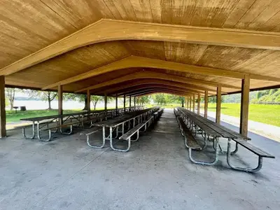 Inside of Picnic Shelter at Old Hickory Beach Day Use