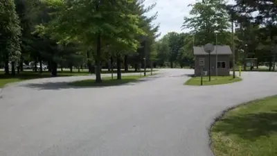 Dam West Campground entrance