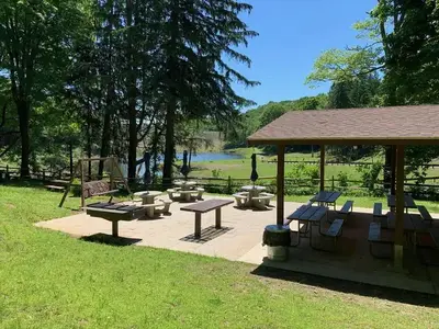 NORTHFIELD BROOK LAKE GROUP SHELTERS, Humiston Falls Shelter
