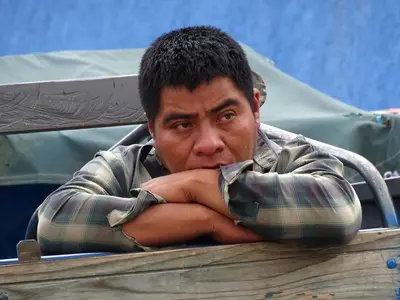 Man aboard Truck - Chamula - Chiapas - Mexico (15475933849)