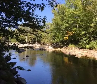 A short walk from the campground