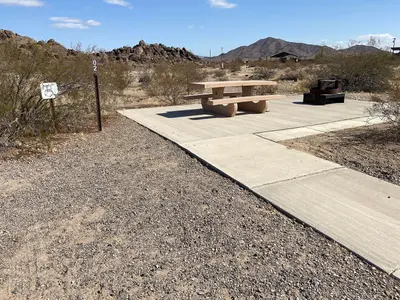Accessible campsite at Painted Rock Petroglyph Site and Campground (54384917045)