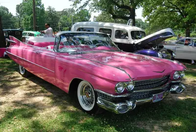 Pink '59 Cadillac Custom Convertible