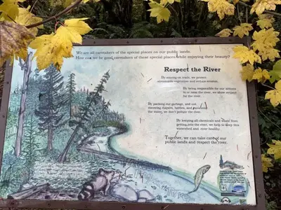 Respect the River Sign