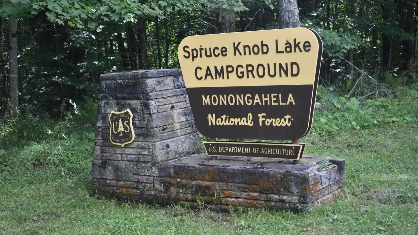Spruce Knob Lake Campground Entrance