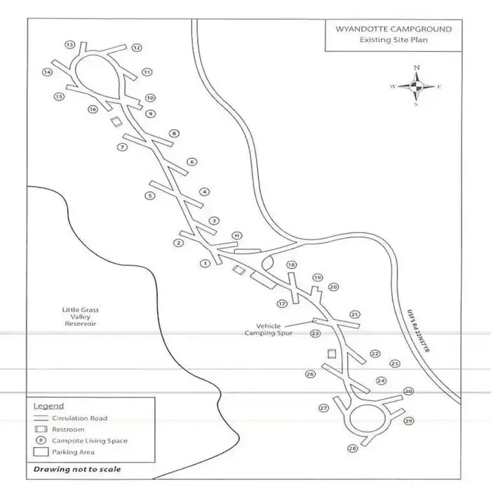 Wyandotte Campground Map