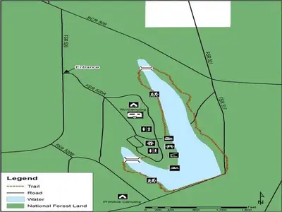 Marathon Lake Recreation Area is approximately 50 acres in size located in northern Smith County, Mississippi.