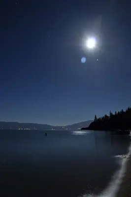 Lake Tahoe at night