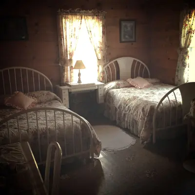 The Oregon Hotel (Mitchell, Oregon). Interior of one of the rooms. (2)
