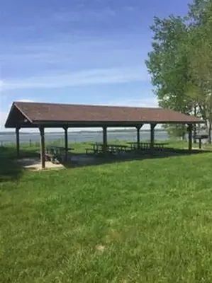Whitebreast Point Shelter Close Up - Whitebreast Campground (IA)