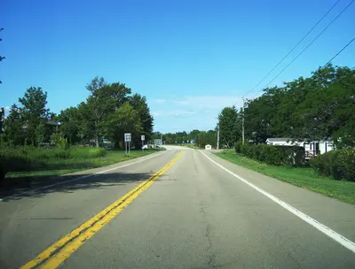NY 5 wb entering Pennsylvania, July 2023