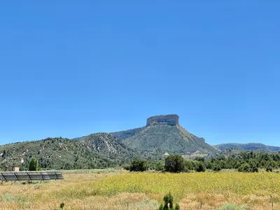 Point Lookout from US Highway 160, Mesa Verde National Park, Mancos, CO