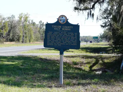 Taylor County Salt Works historical marker