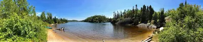 20150708 - 34 - Pukaskwa National Park, Ont. - Southern Headland Panorama No. 1 (Beach Prelude)