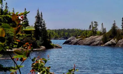 20150708 - 31 - Pukaskwa National Park, Ont. - Mouth of Hattie Cove as seen from Southern Headland Trail