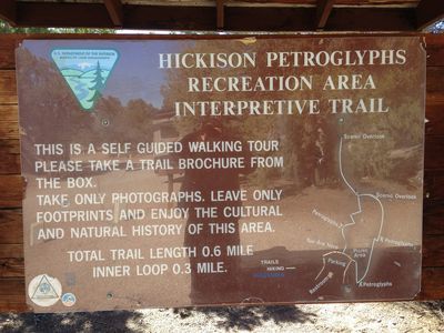 2014-10-08 11 32 06 Sign at the trailhead in Hickison Petroglyphs Recreation Area and Interpretive Site in Lander County, Nevada