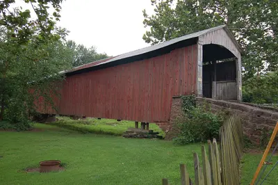 Red Run Covered Bridge Three Quarters View 3008px