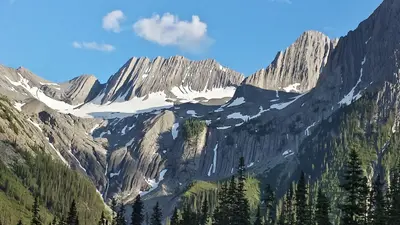 Kananaskis, Forks Campground, Three Isle Trail, 8pm, July 2, 2015 - panoramio