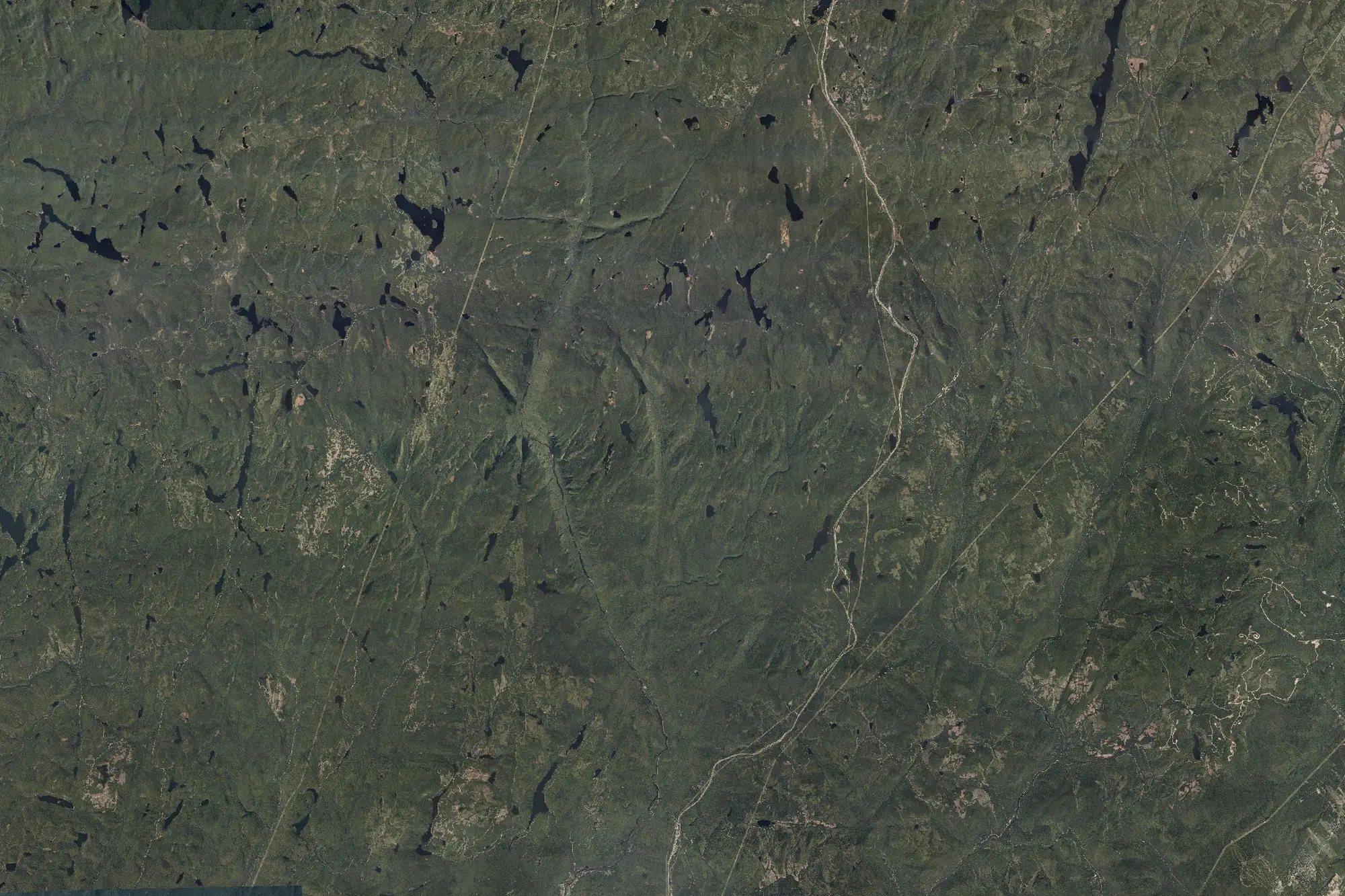 Aerial view of Jacques-Cartier National Park (Québec)