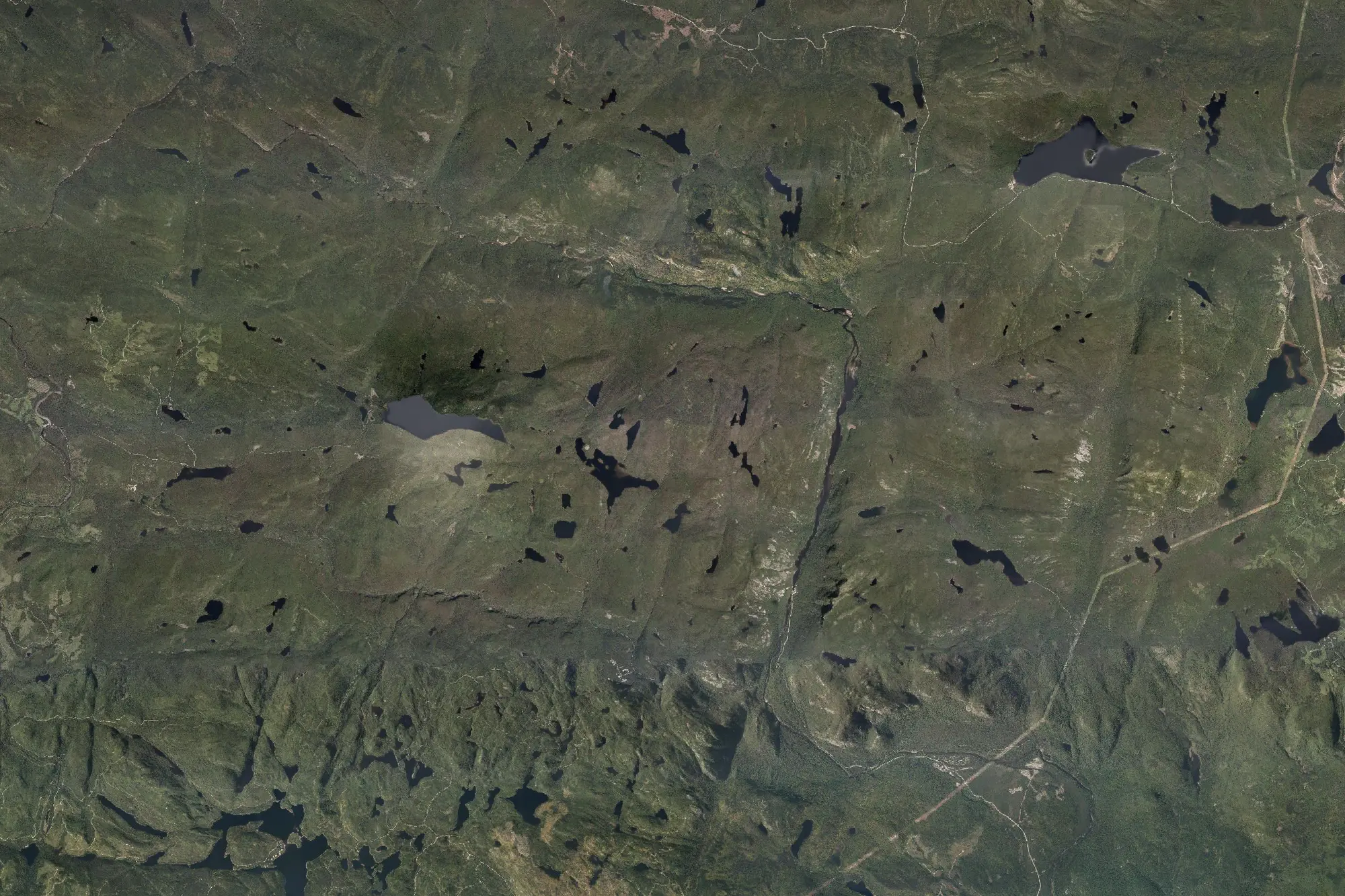 Aerial view of Hautes-Gorges-de-la-Rivière-Malbaie National Park (Québec)