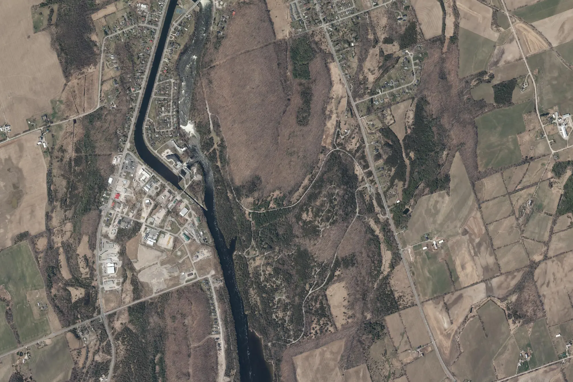 Aerial view of Ferris Provincial Park (Recreational Class)