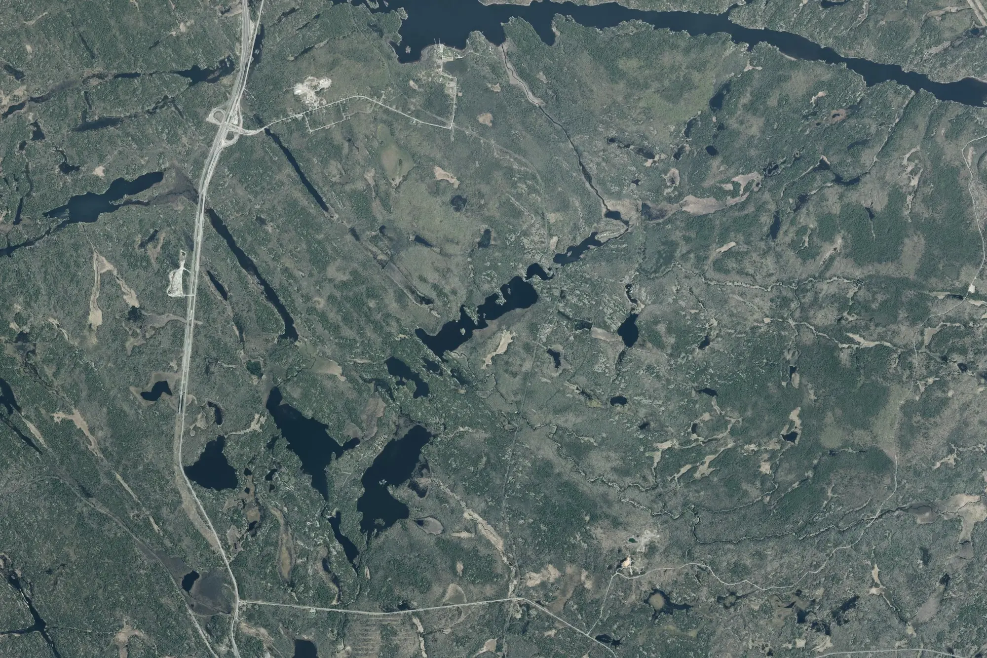 Aerial view of Grundy Lake Provincial Park (Natural Environment Class)