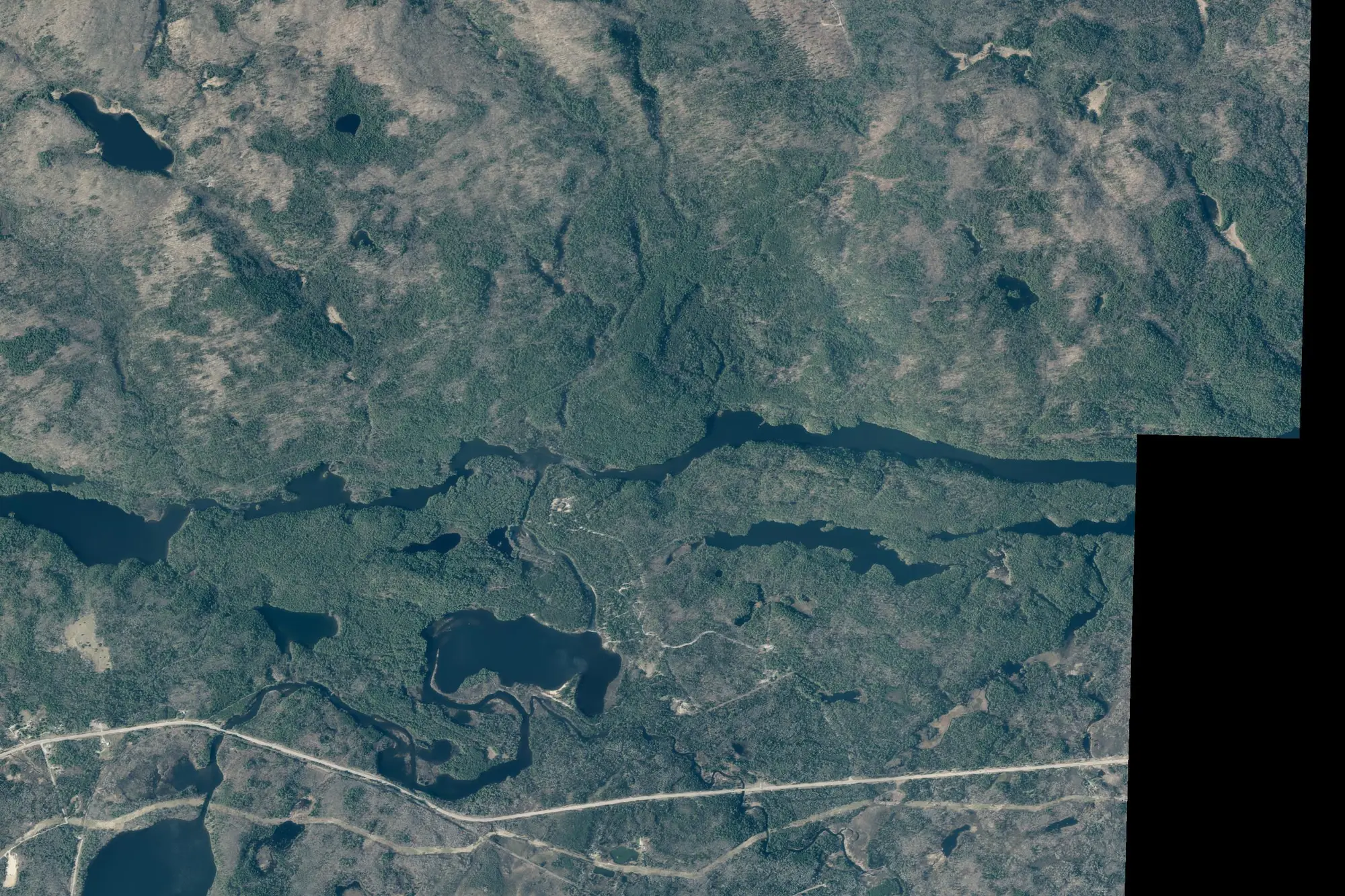 Aerial view of Samuel De Champlain Provincial Park (Natural Environment Class)