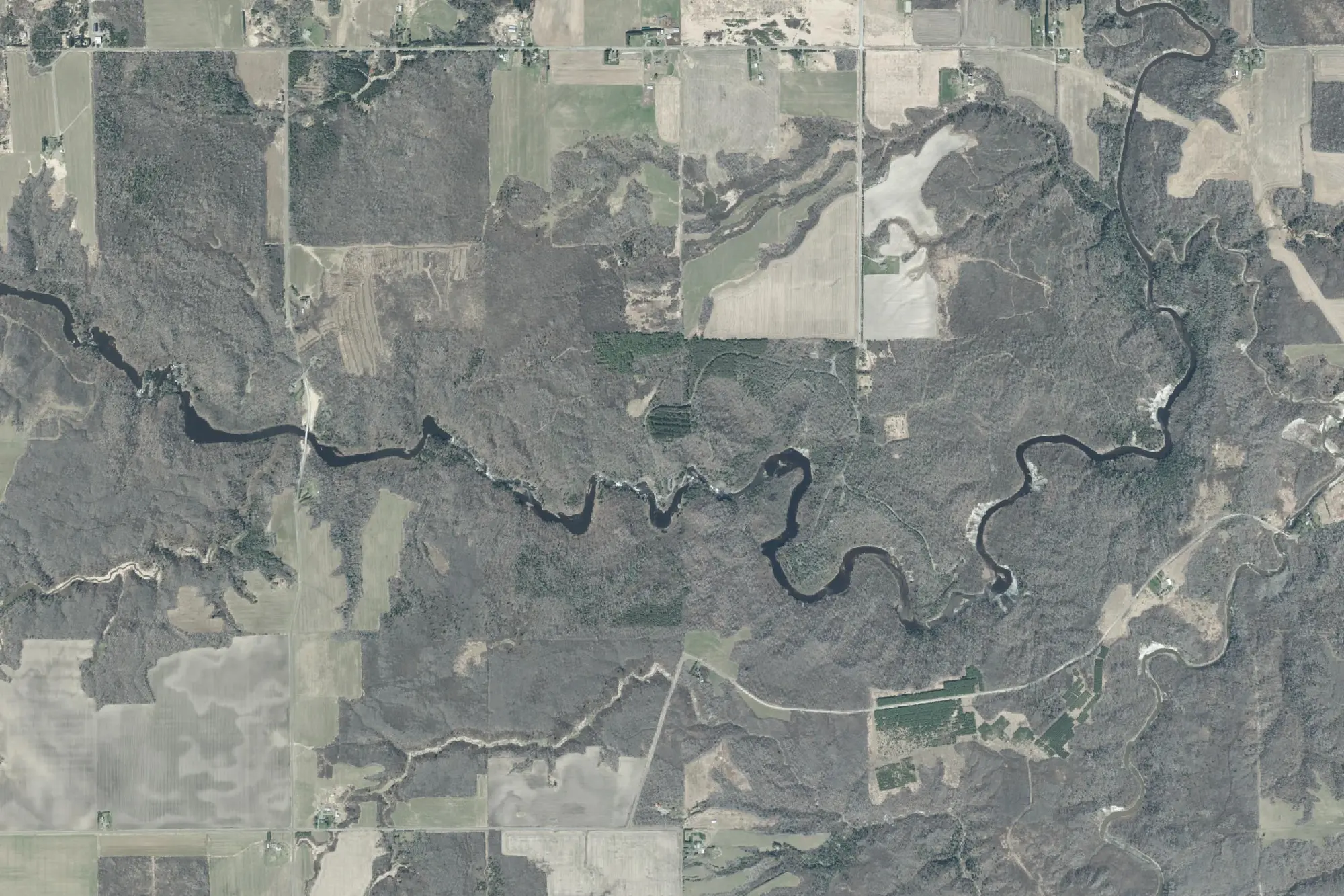 Aerial view of Kap-Kig-Iwan Provincial Park (Natural Environment Class)