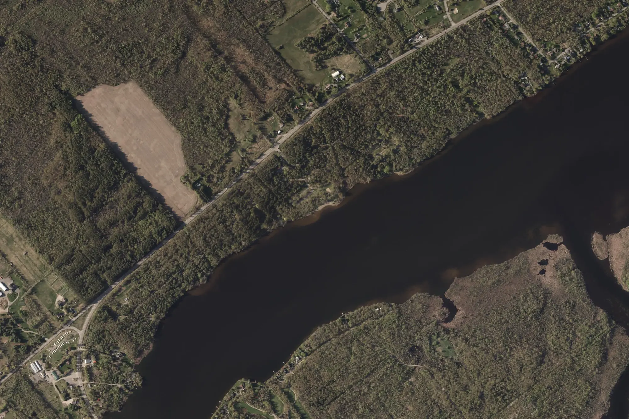 Aerial view of Rideau River Provincial Park (Recreational Class)
