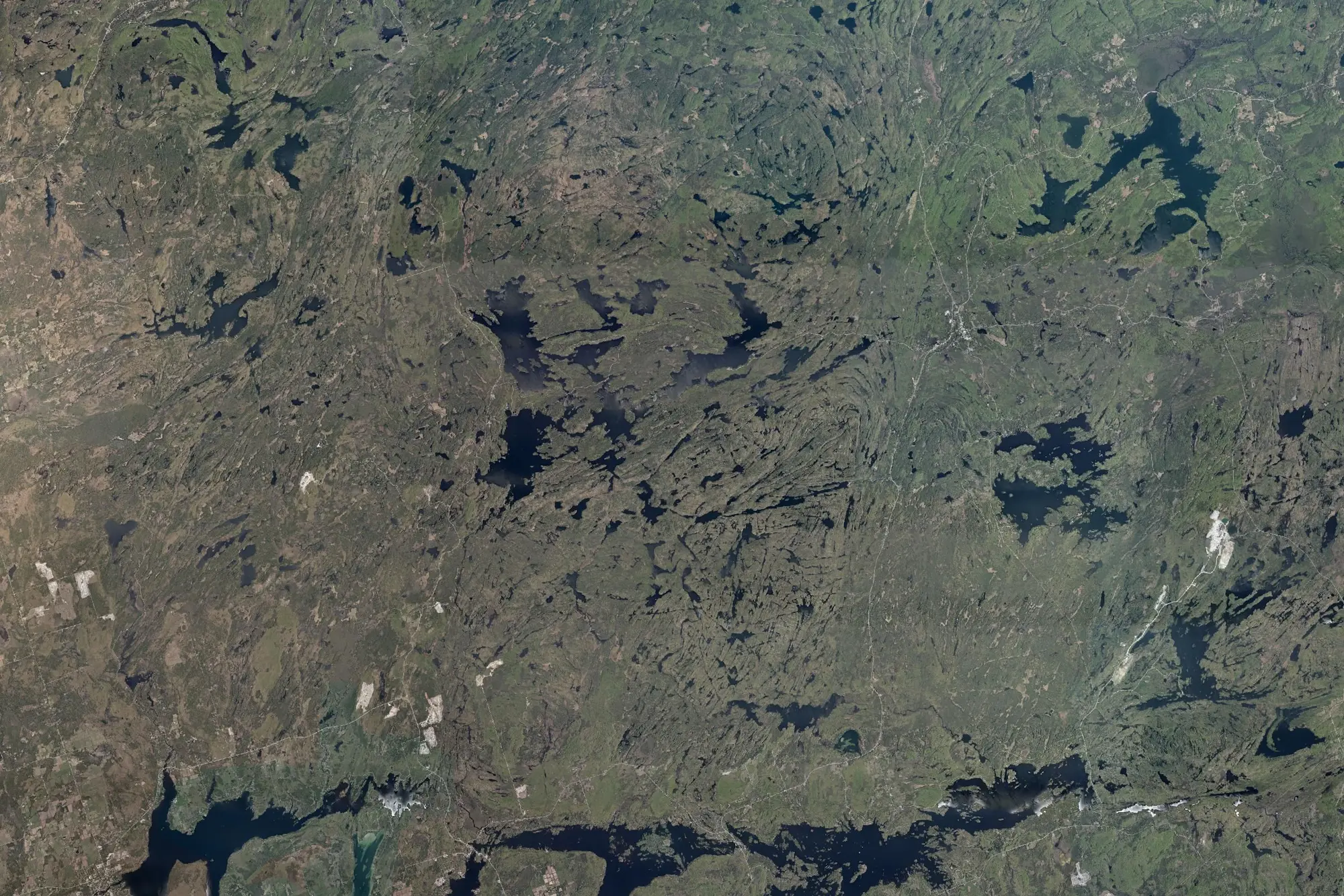Aerial view of Kawartha Highlands Signature Site Park (Natural Environment Class)