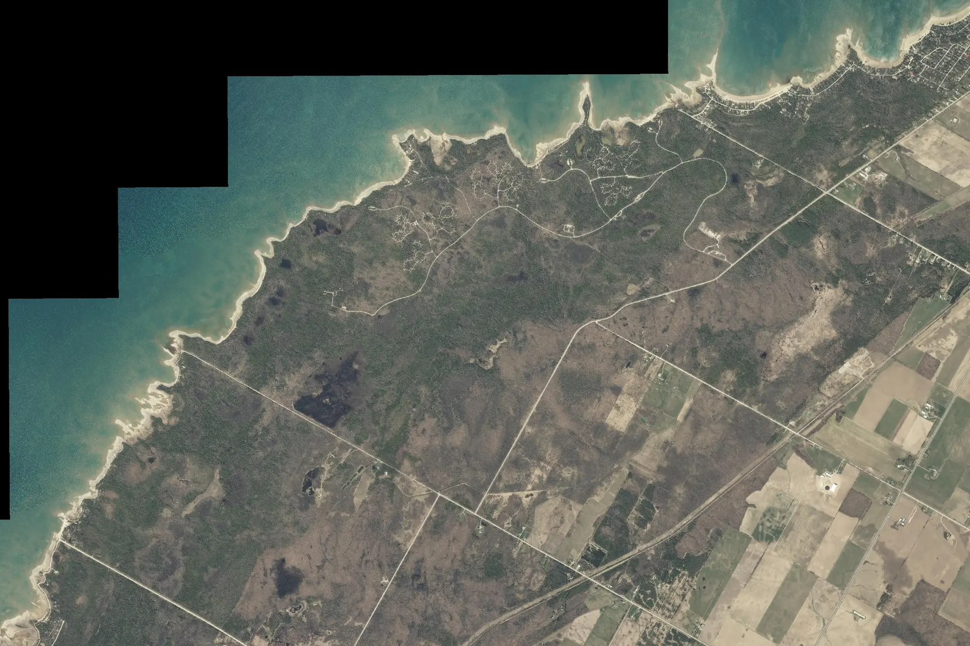Aerial view of MacGregor Point Provincial Park (Natural Environment Class)