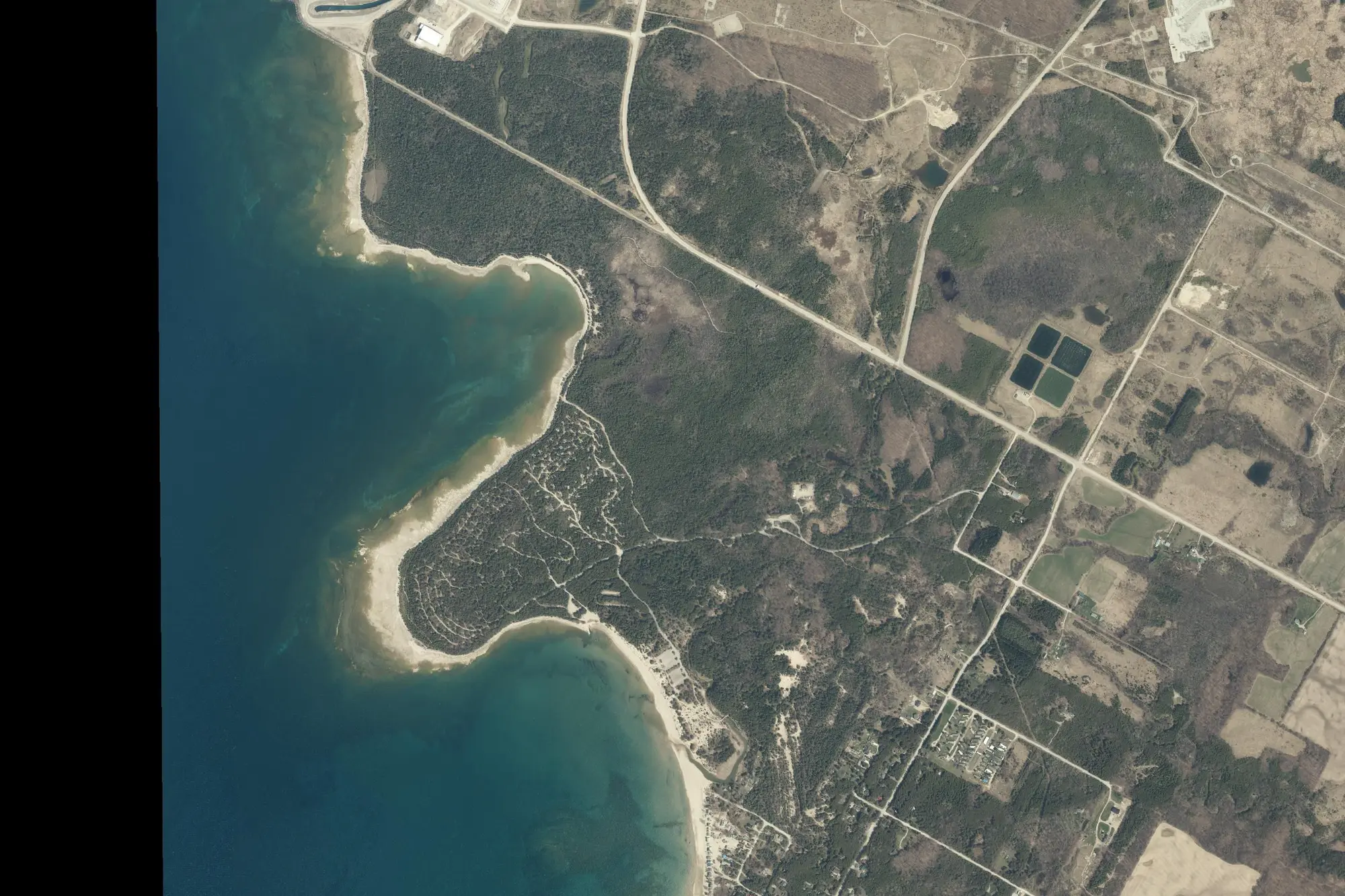 Aerial view of Inverhuron Provincial Park (Cultural Heritage Class)