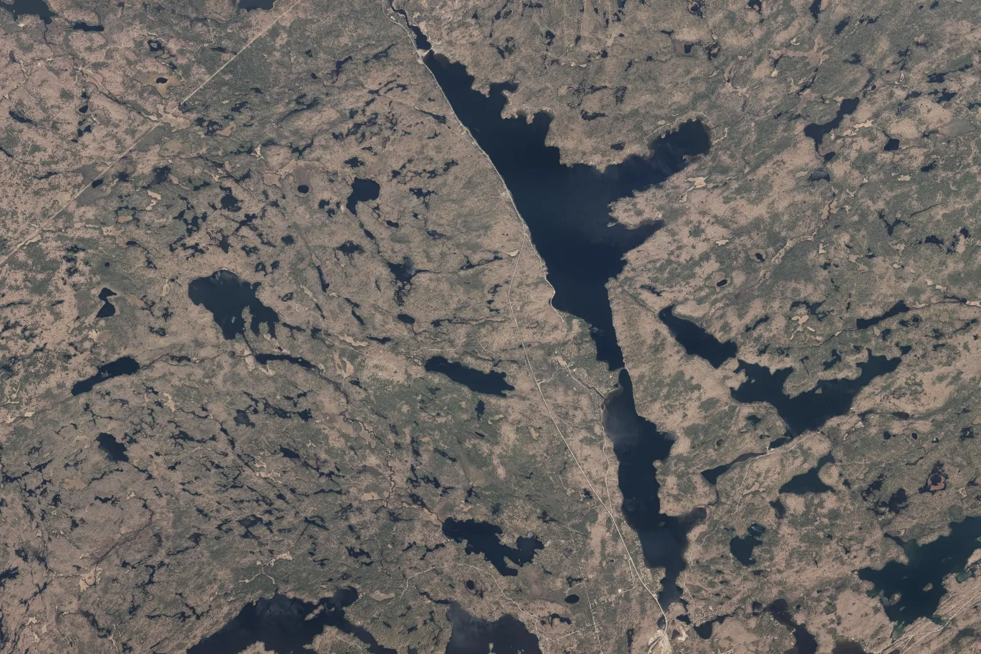 Aerial view of Bon Echo Provincial Park (Natural Environment Class)