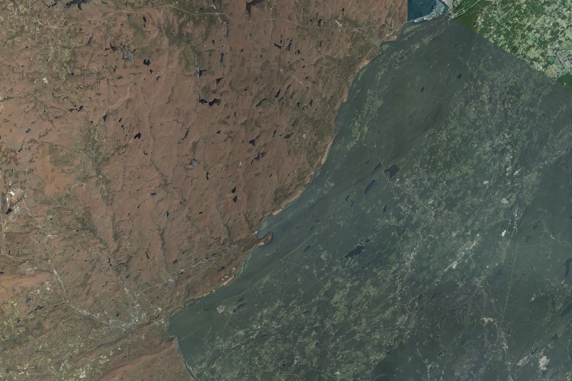 Aerial view of Middle Delaware National Scenic River